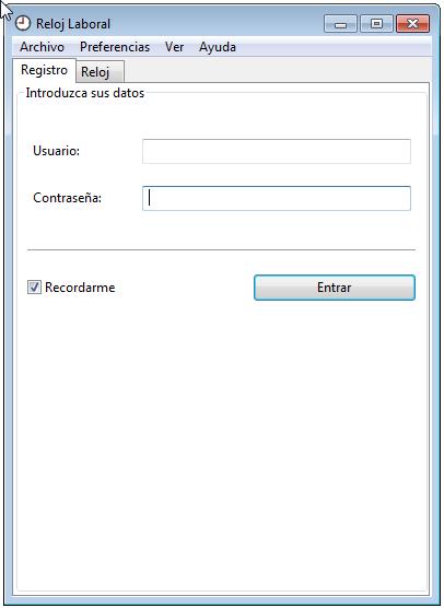 reloj laboral para el control horario