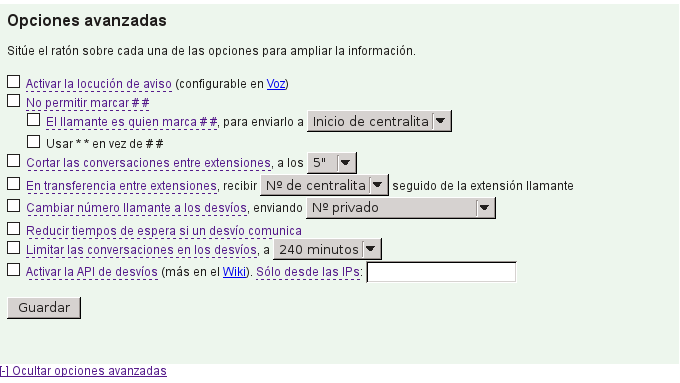 desvio extensiones telefonicas