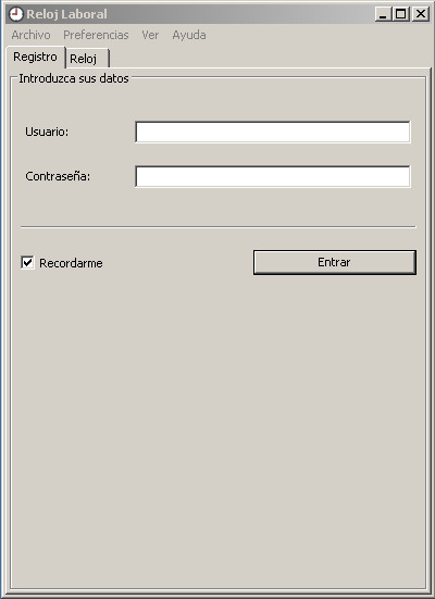 reloj laboral para el control horario